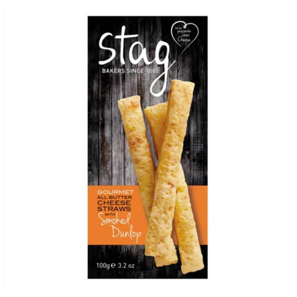 Stag Gourmet All Butter Cheese Straws with Smoked Dunlop 100g